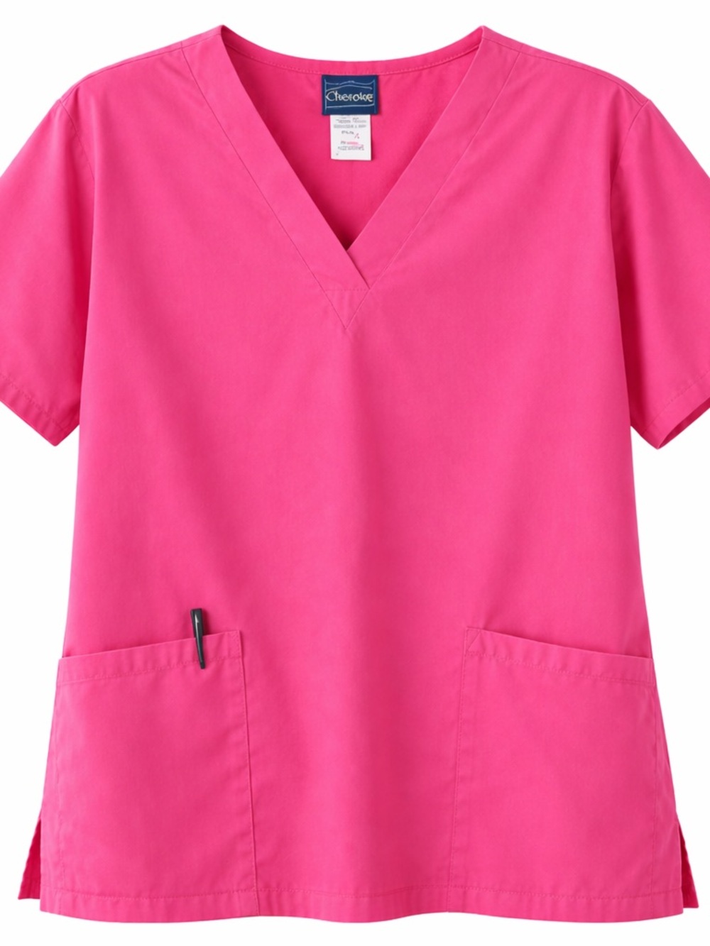 Cherokee Pink Scrub Top | V NECK Medical Uniform Shirt | Plus Size 💖